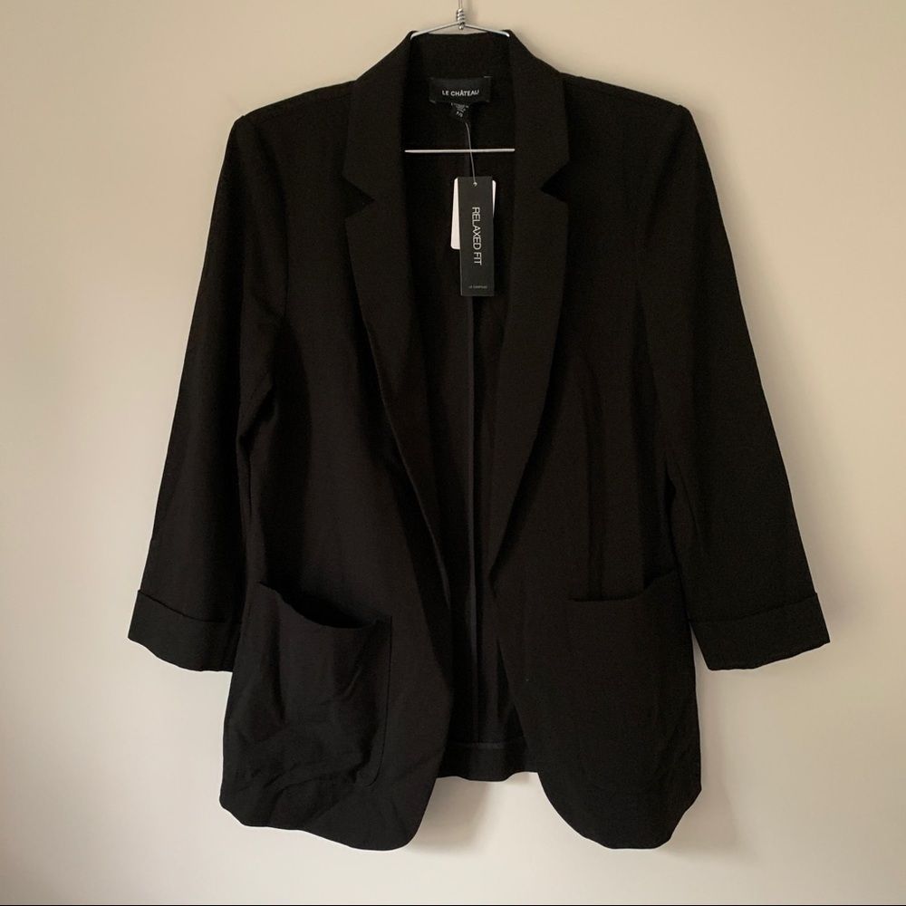 NEW Black Le Chateau Blazer Size Small